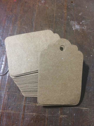 100 Tags Papel Kraft Lembrancinha Casamento Rústico