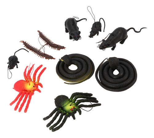 Juego De Juguetes Halloween Scary Fake Mice Spider Centipede