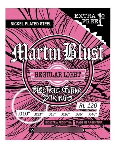 Encordado Guitarra Electrica Cuerdas Martin Blust  010