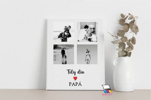 Imagen 3 de 5 de Cuadro Lienzo Personalizado 30x40cm Regalos Especiales