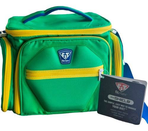 Bolsa térmica Fitmark The Shield con compartimento para 3 comidas: bolsa de gimnasio, lonchera, bolsa de ejercicios, multiusos