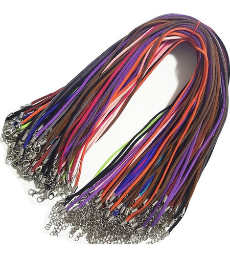 Color Mezclado Cable Encaje Cordon Piel Sintetica Bulk 18 