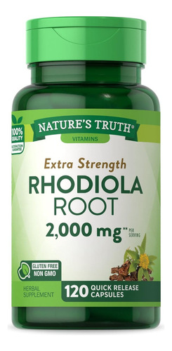 Rhodiola Rosea 2000mg X 120 Capsulas | Nature's Truth