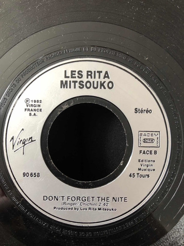 Les Rita Mitsouko Dont Forget The Nite Vinilo 1982 (Usado)