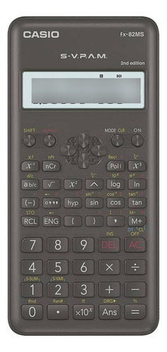 Calculadora Científica Casio Científica Fx-82ms Color Negro
