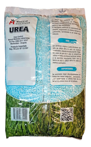 Urea Fertilizante Para Plantas En General, Cesped 1kg