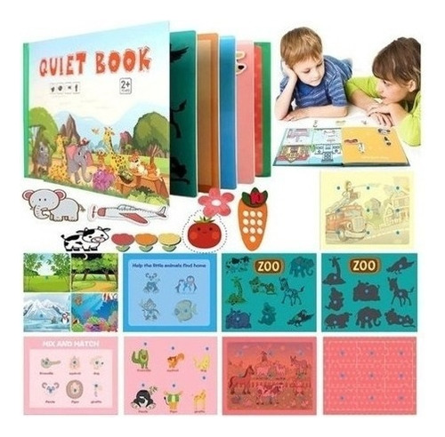 Libro Interactivo Montessori Quiet For Niños