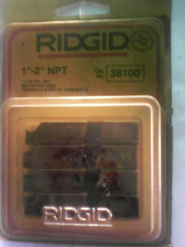 Juego De Peines Para Roscadoras Ridgid 1  - 2  Npt