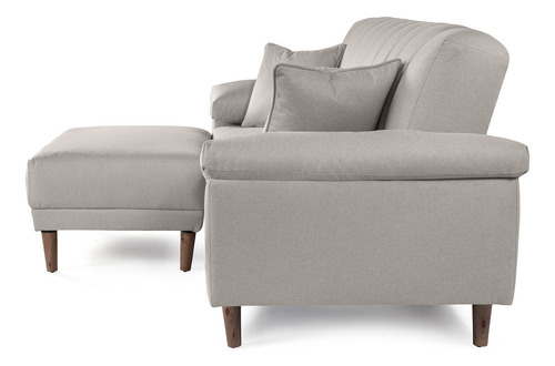 Sala Modular Calatrava Makora Essentials De Lino Reversible Color Gris