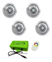 Comprar  Combo 4 Luces Pooled  Para Piscina + Controlador + Envio