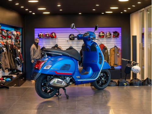 Imagen 5 de 25 de Vespa Gts 300 Super Sport Azul Mate Entrega Inmediata
