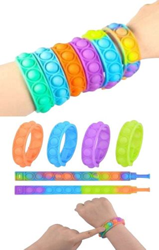 Pulsera Pop It Silicona Sensorial Fidget Toy Antiestres Tea