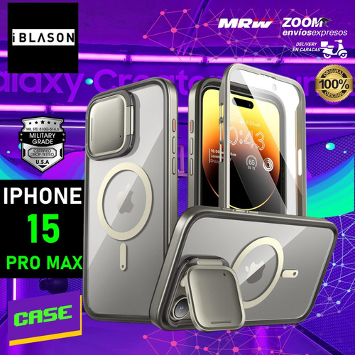 Forro 360 Iblason Para iPhone 15 Pro Max Magsafe