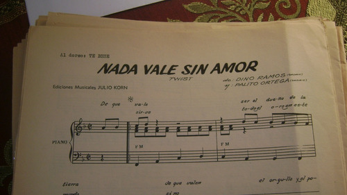 2 Partituras Piano Nada Vale Sin Amor-te Bese Lalo Fransen1