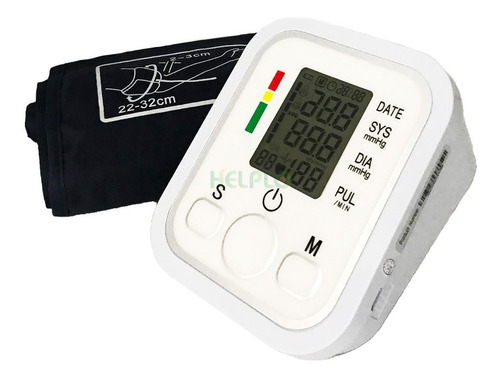 Aparelho medidor de pressão arterial digital de braço Jziki ZK-B869 branco