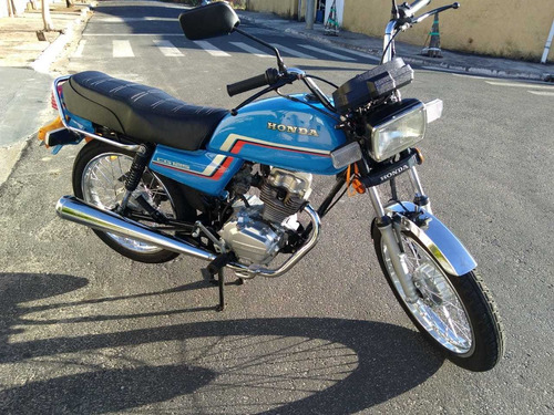 Honda Cg 125 1984 Azul- Colecionador