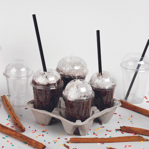 Caja Tapa Domo Frappe De 14oz Dlr662 Dart Para Tp12 1,000 Pz Color Transparente
