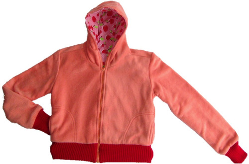 Chaqueta En Fleece Polar Con Capota Niña Tipo Hoodie  Color 