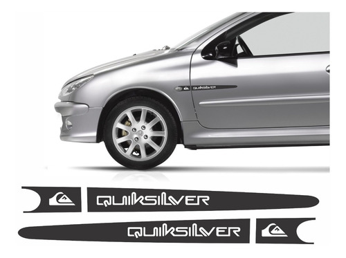 Emblema Adesivo Porta Peugeot 206 Quiksilver Qks02
