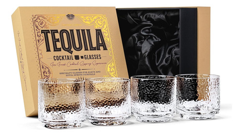 Juego De 4 Vasos De Tequila Glassique Cadeau De 10 Oz