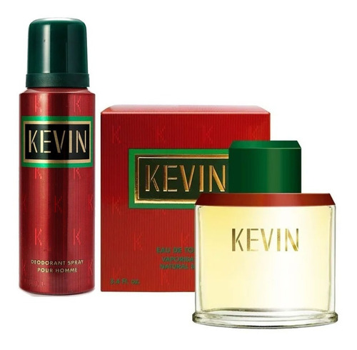 Perfume De Hombre Kevin Rojo 100 Ml + Desodorante De Regalo