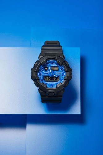 Imagen 5 de 5 de Reloj Casio G-shock Youth Serie Paisley Blue Ga-700bp-1acr