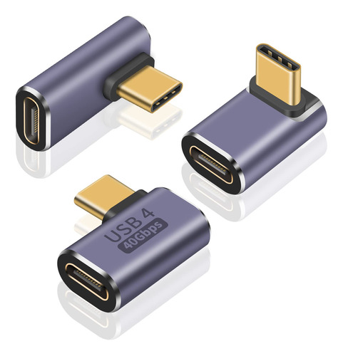 Poyiccot Adaptador Usb C De 40 Gbps, Paquete De 3 Adaptadore