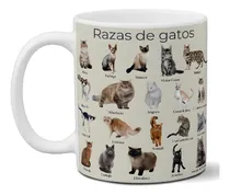 Comprar Taza De Cerámica Amante De Los Gatos Razas Premium Art Tg 39