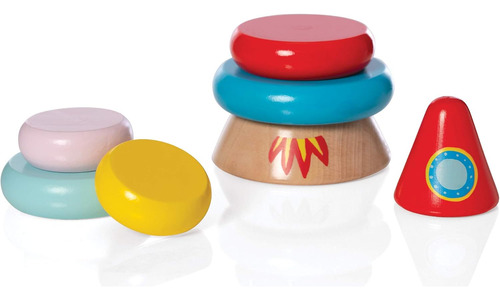 Manhattan Toy Stacker Rocket Juego De Juguetes Apilables Mag