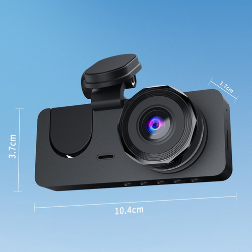 Cámara Para Automovil Dashcamera 32gb Tarjeta 1080p 3camaras