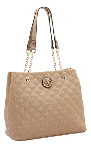 Bolsa Feminina Chenson Matelassê Star Ombro 3484522 Cor Natural