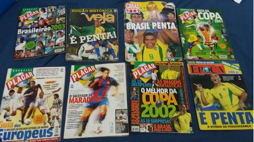Revistas Placar/veja E Época - Especial Copa Do Mundo 2002