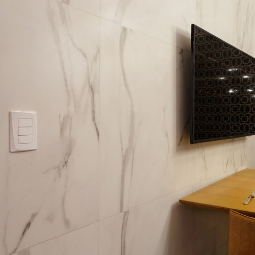 Placa Cega + Bastidores Tendenza Branco Pezzi Linha 50.000