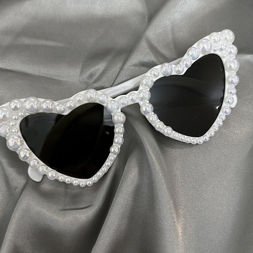 Gafas De Sol De Fiesta Con Montura De Perlas For Novia Y Ad