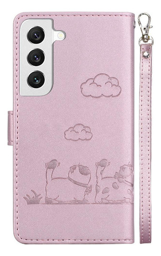 Funda Abatible For Samsung Galaxy S22 Cat Rfid Cartera De