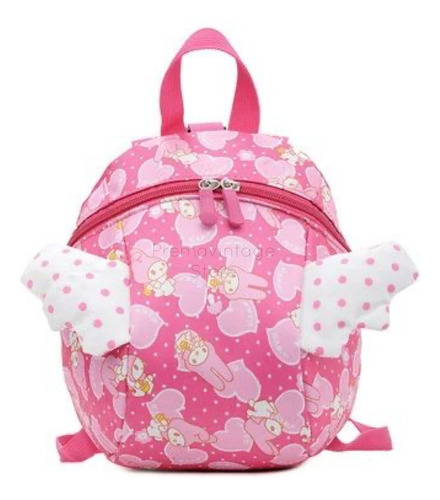 Mochila Mymelody Alas Sanrio Kawaii Correa Cinta Antiperdida