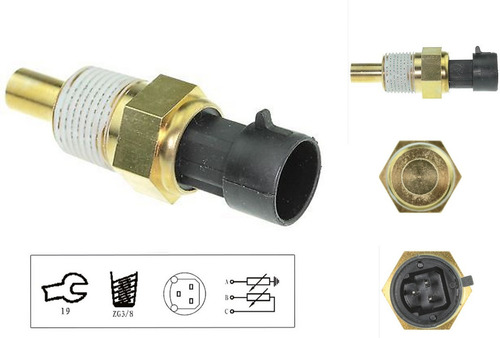 Sensor Temperatura Silverado 1500 V6 4.3l 2020 Gm Parts