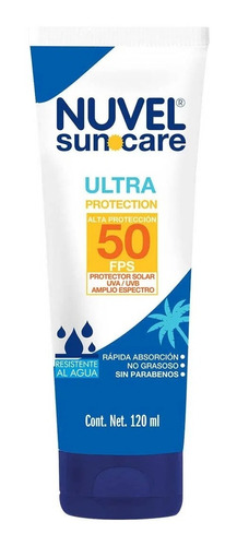 Protector Solar Nuvel Suncare Fps 50 Ultra Protection 120ml