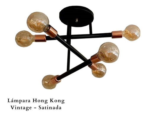 Lampara Y Apliques Hong Kong Vintage Y Satinada.