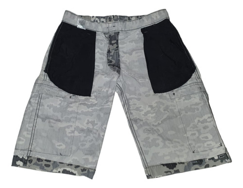 Levis Camuflaje Gris Bermuda Tipo Cargo Hombre Talla 31 (Usado)