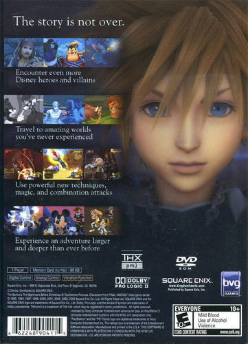 Imagen 2 de 4 de Play Station 2 - Kingdom Hearts 2 Nuevo/sellado