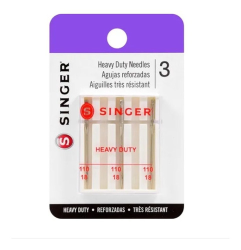 Set Agujas Singer Codigo 4758 Reforzadas