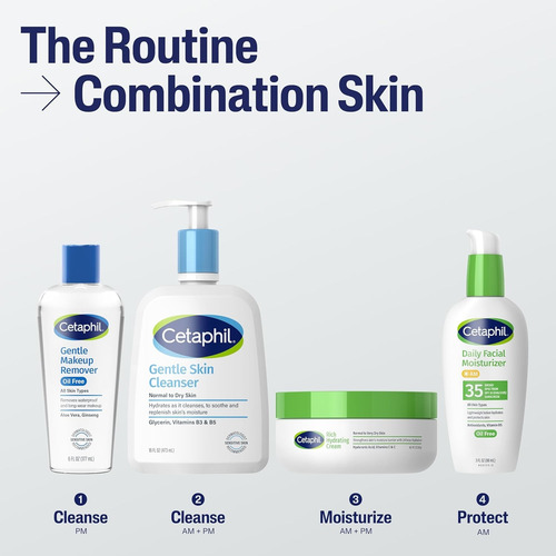 Desmaquillador Suave Resistente Al Agua De La Marca Cetaphil