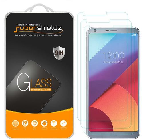 Vidrio Templado Para LG G6 [3 Un.] Supershieldz