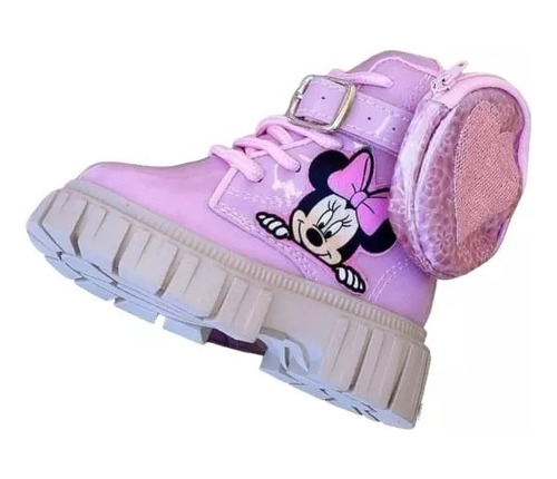 Bota Minie Mouse Con Bolso Para Niña 