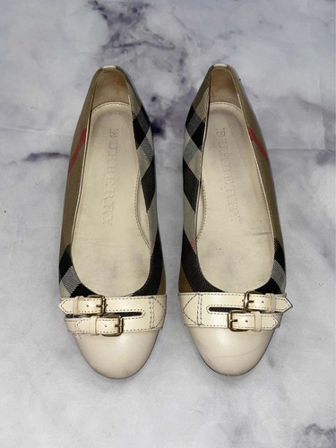 Flats Burberry Originales Blancos