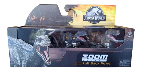 Jurassic World Zoom Riders Pack X 3 Dinosaurios Bentancor