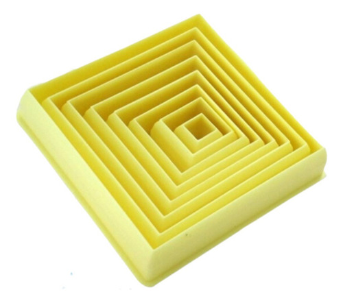 Cortador Quadrado Pasta Americana Biscuit P 8 Peças Bluestar