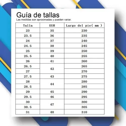Medidas de calzado chino a mexicano sales