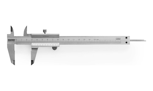 Calibre Metalico Escala Vernier Y Mm Mecanico Bremen 150mm Cod. 7117 Dgm